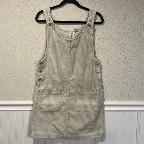 Vintage Dresses & Skirts - J.L.N.Y. Vintage Corduroy Beige Jumper size small